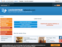 Tablet Screenshot of lakasok.com